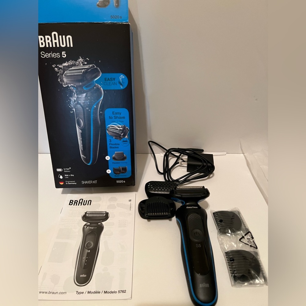Braun Series 5 5020s Rechargeable Men’s Electric Wet Dry Shaver/Razor/Trimmer